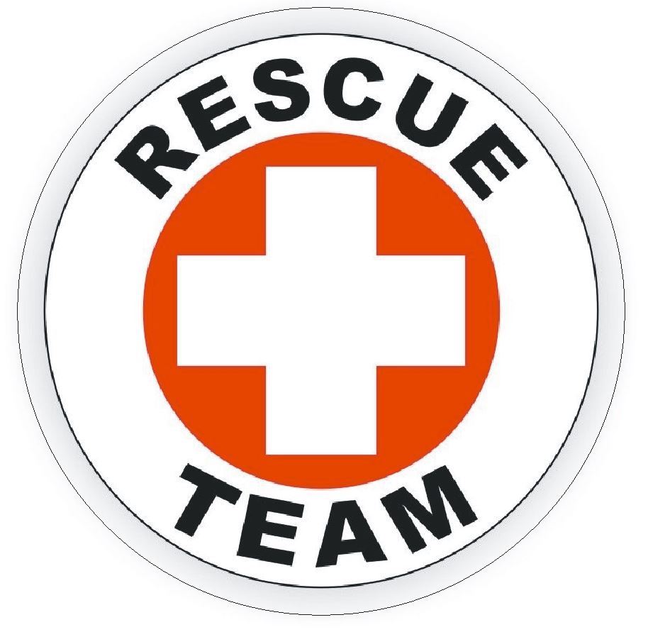 Rescue Team Hard Hat Decal Hard Hat Sticker Helmet Safety Label H20