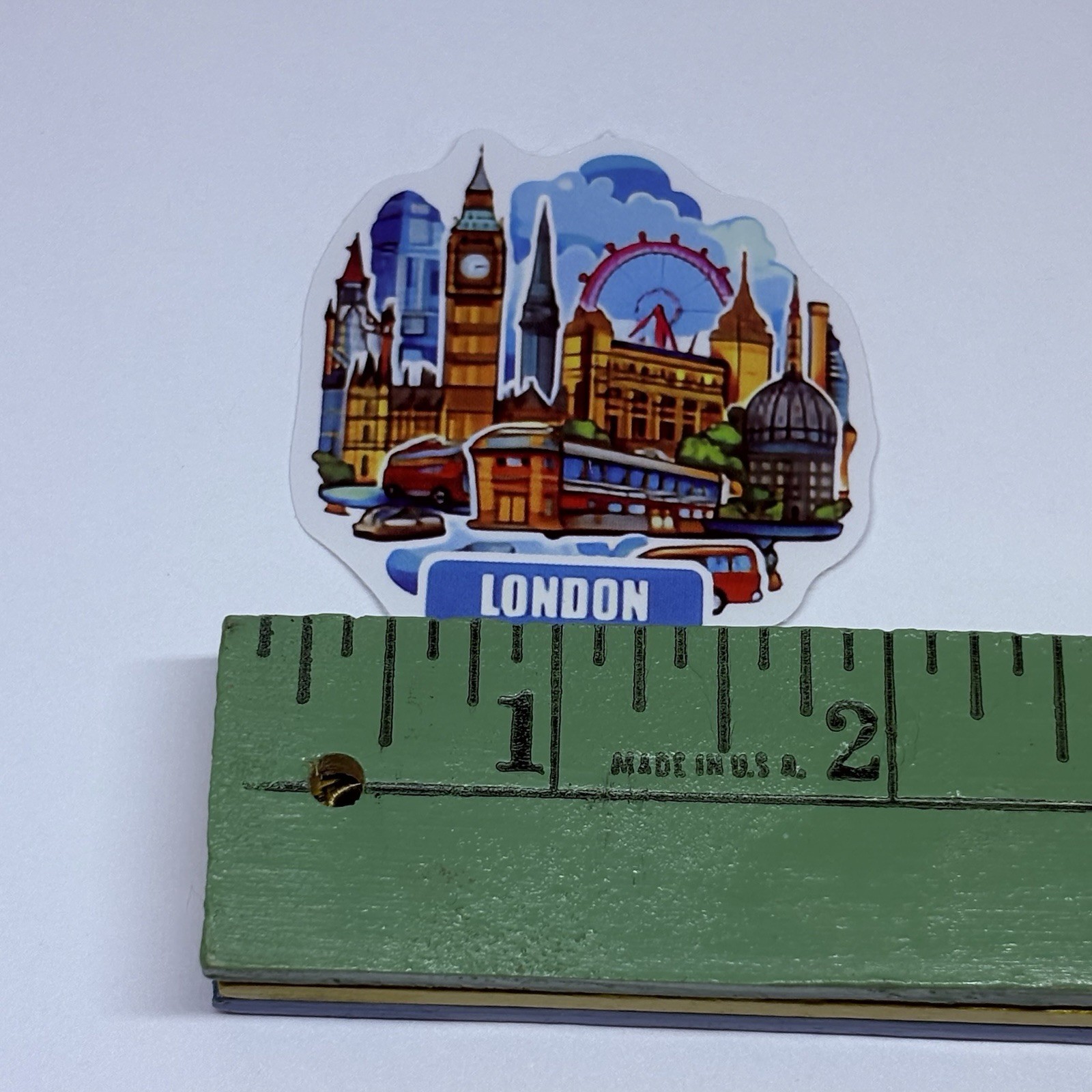 London City Bus Sticker Clock Tour Travel Art Decal Vinyl Country Souvenir Tc6