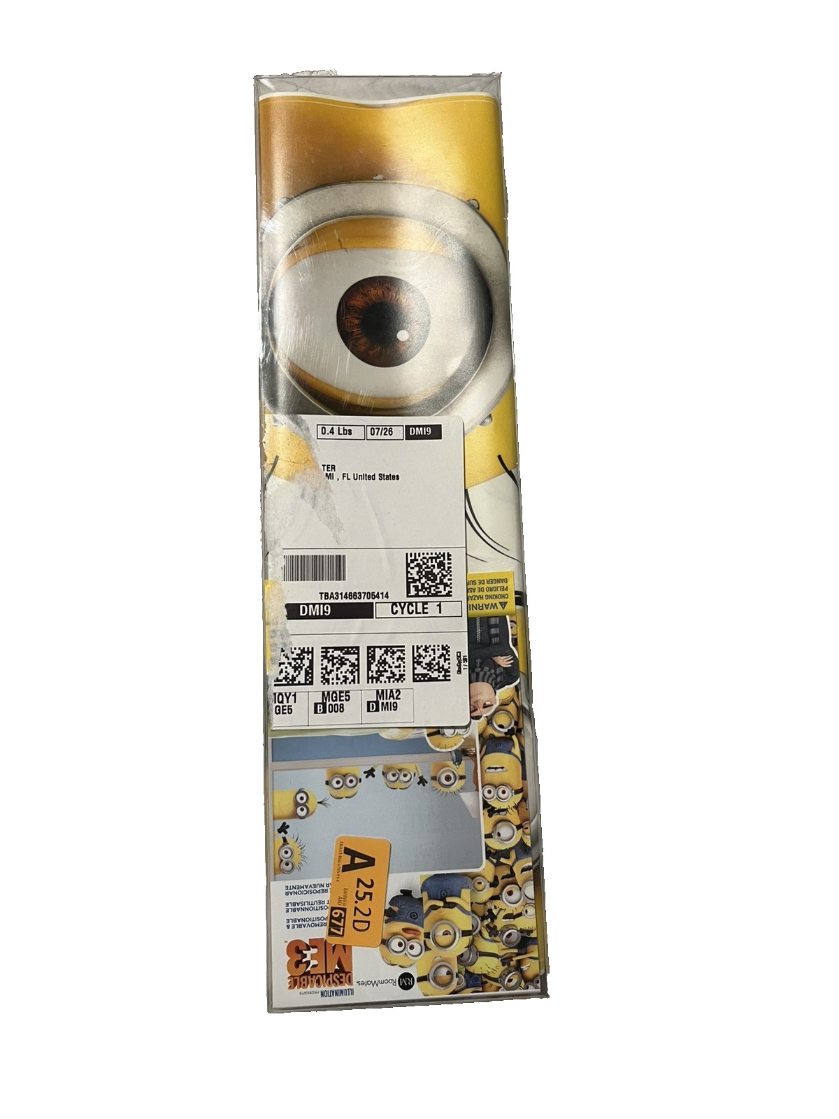 Giant Peel and Stick Minions Wall Decals for Kids Rooms and Decor