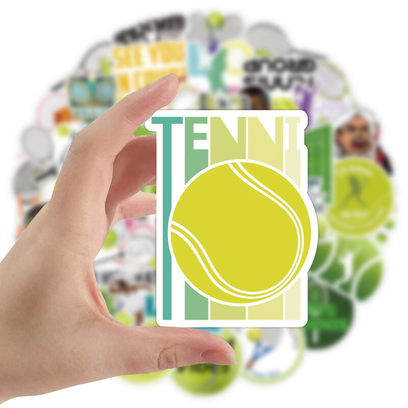 100Pcs Tennis Sticker for Adults Teens Girls Scrapbooking Water Bottles