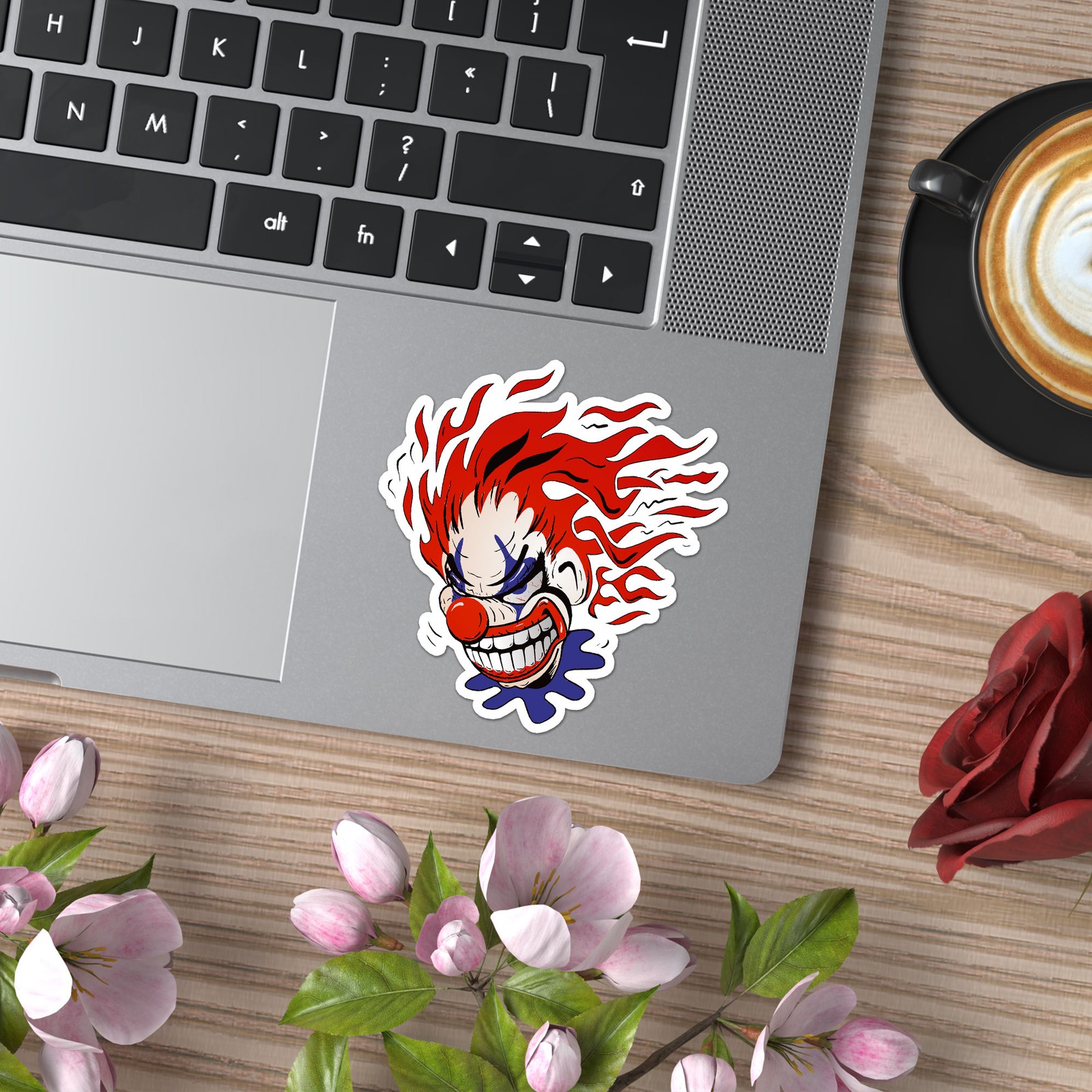 Evil Clown Scary – Vinyl Decal Sticker – Car Window Laptop – ebn8901
