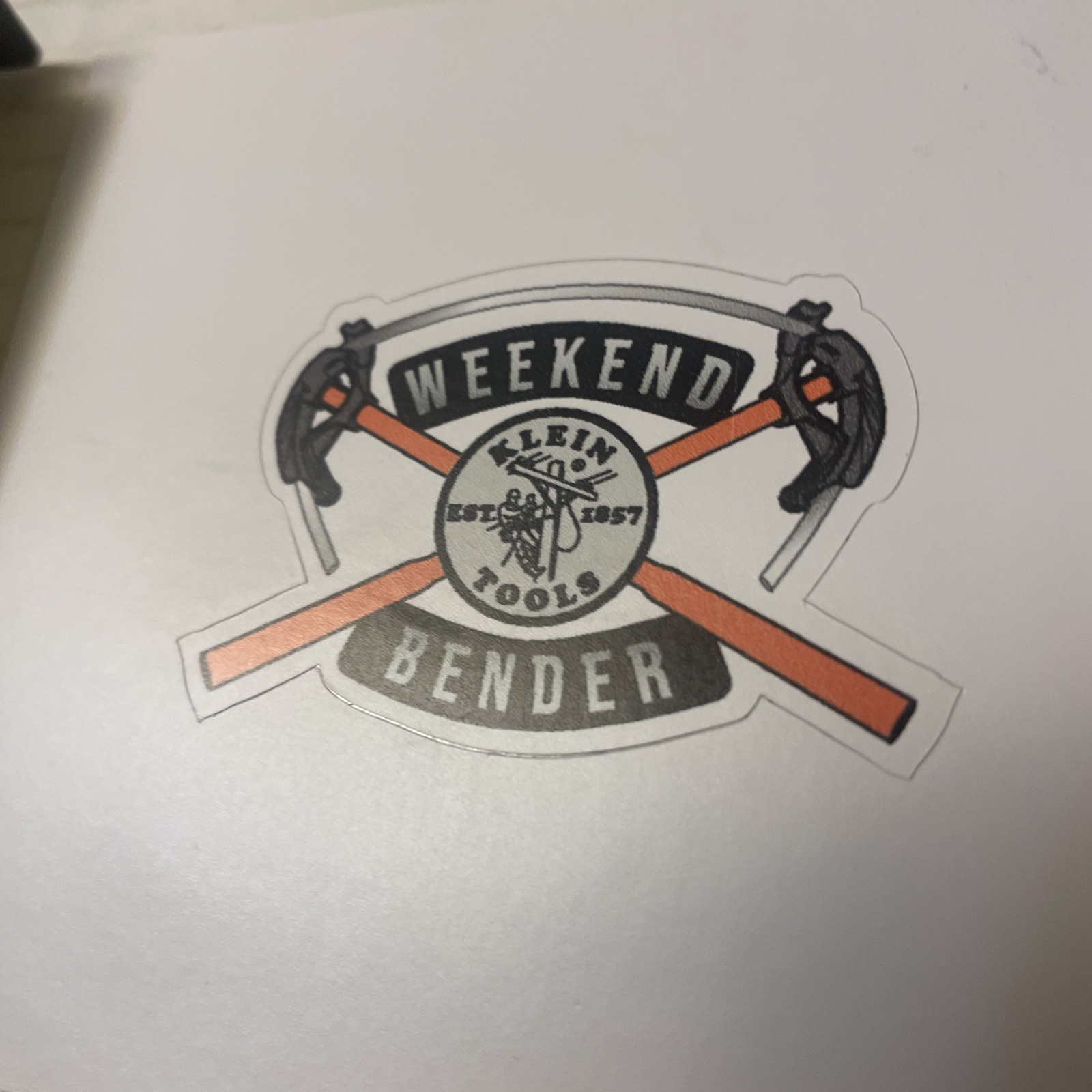 Klein Tools Tradesman Club Exclusive Giveaway Sticker September ‘22 Bender
