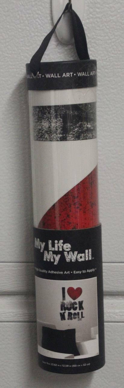 MY LIFE MY WALL ART I LOVE ROCK N ROLL 23.62 IN X 12.59 IN FREE SHIPPING