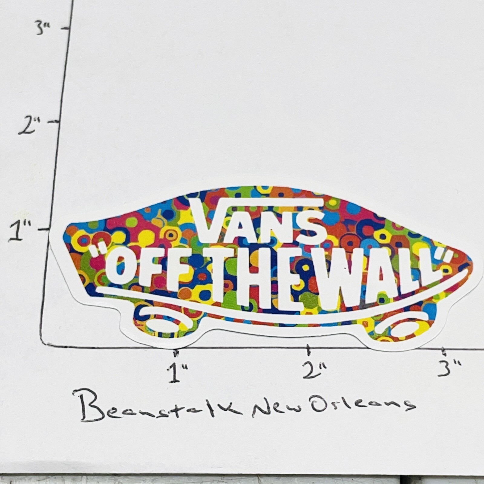 VANS Off the Wall Skateboard Laptop Bottle Vinyl Decal Sticker • w/ Tracking‼