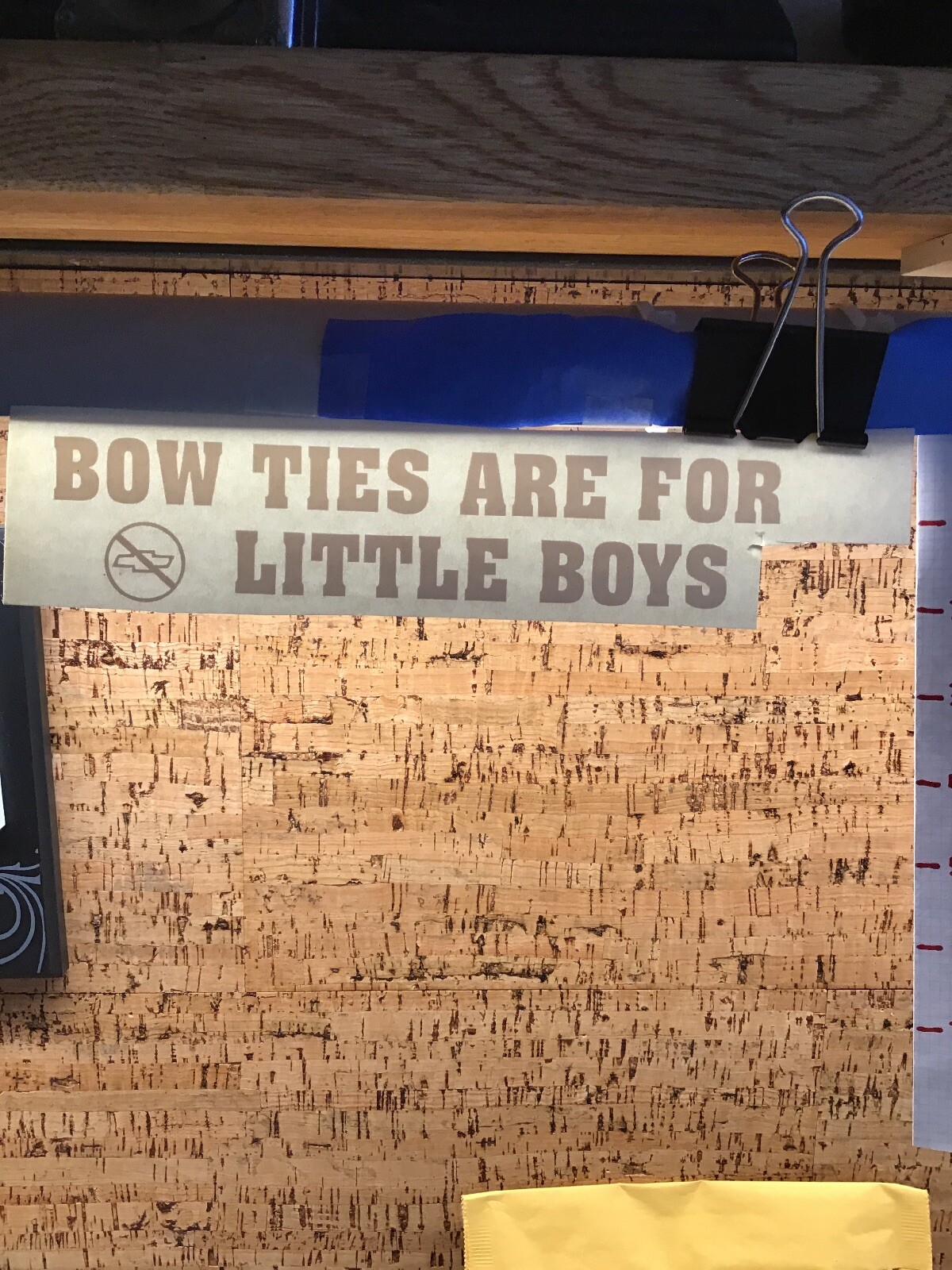 Bowtie Are For Little Boys, Anti Chevy – White – Vinyl Sticker Decal – Y7-1.171