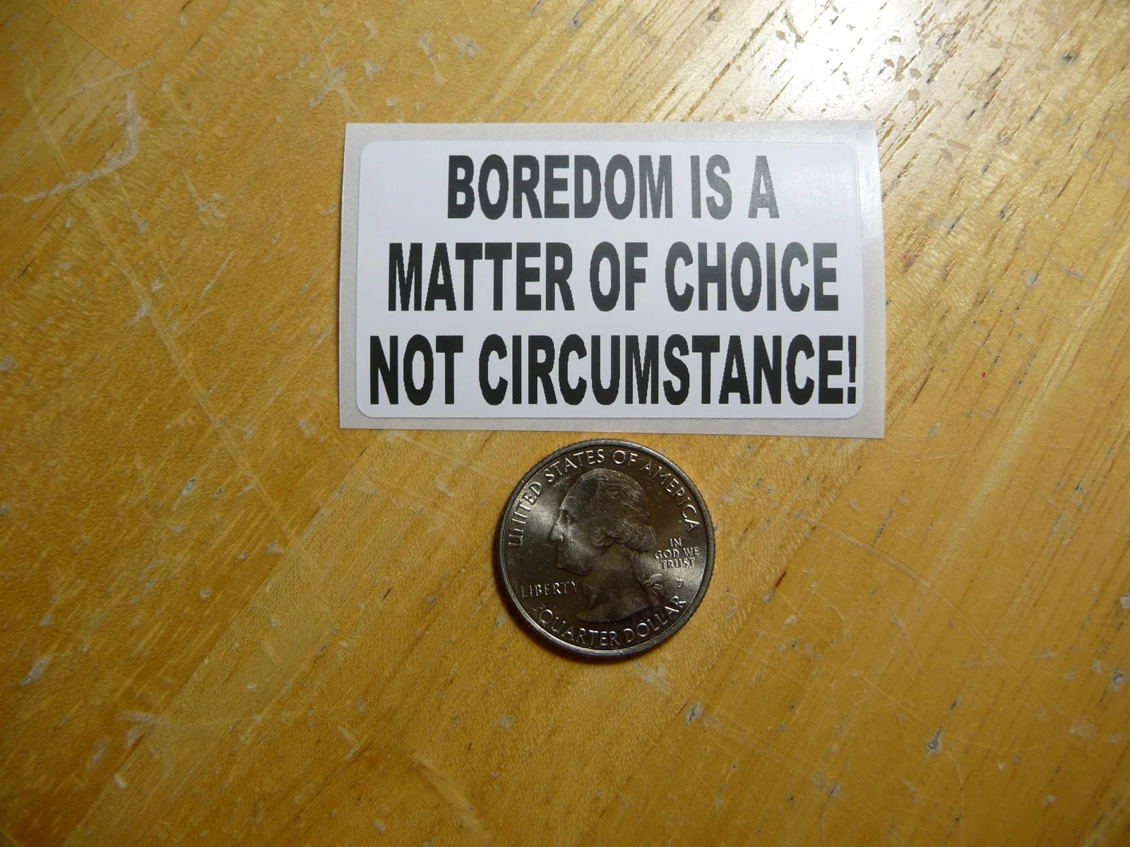 BOREDOM IS A MATTER OF CHOICE STICKER DECAL 1 – 50 BULK PACK FUNNY HOBBY