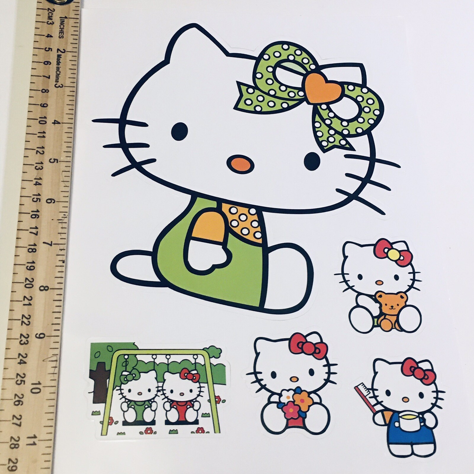 Hello Kitty Vinyl Sticker For Kids Room / Play room / Classroom / Party St-70