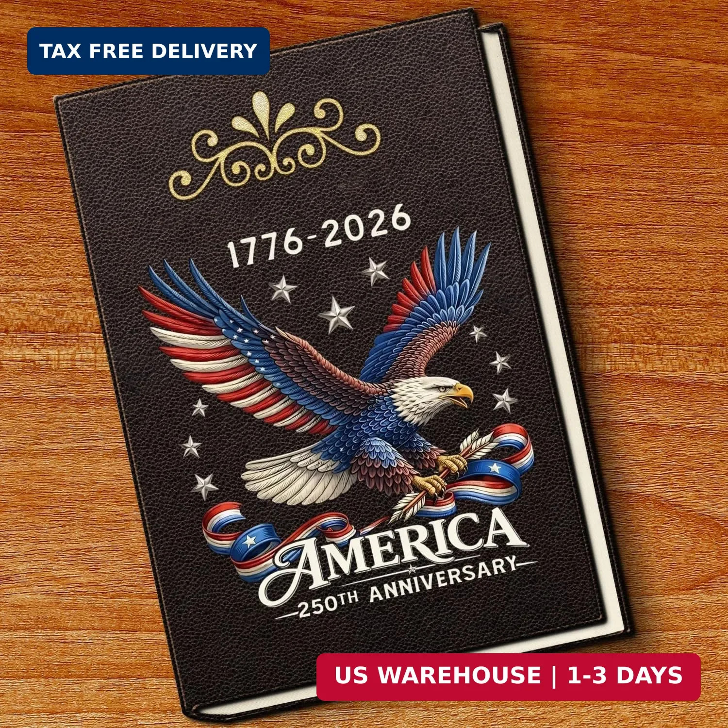 2Pcs 250th Anniversary USA Car Decal Sticker, America 250 Merchandise Vinyl Deca