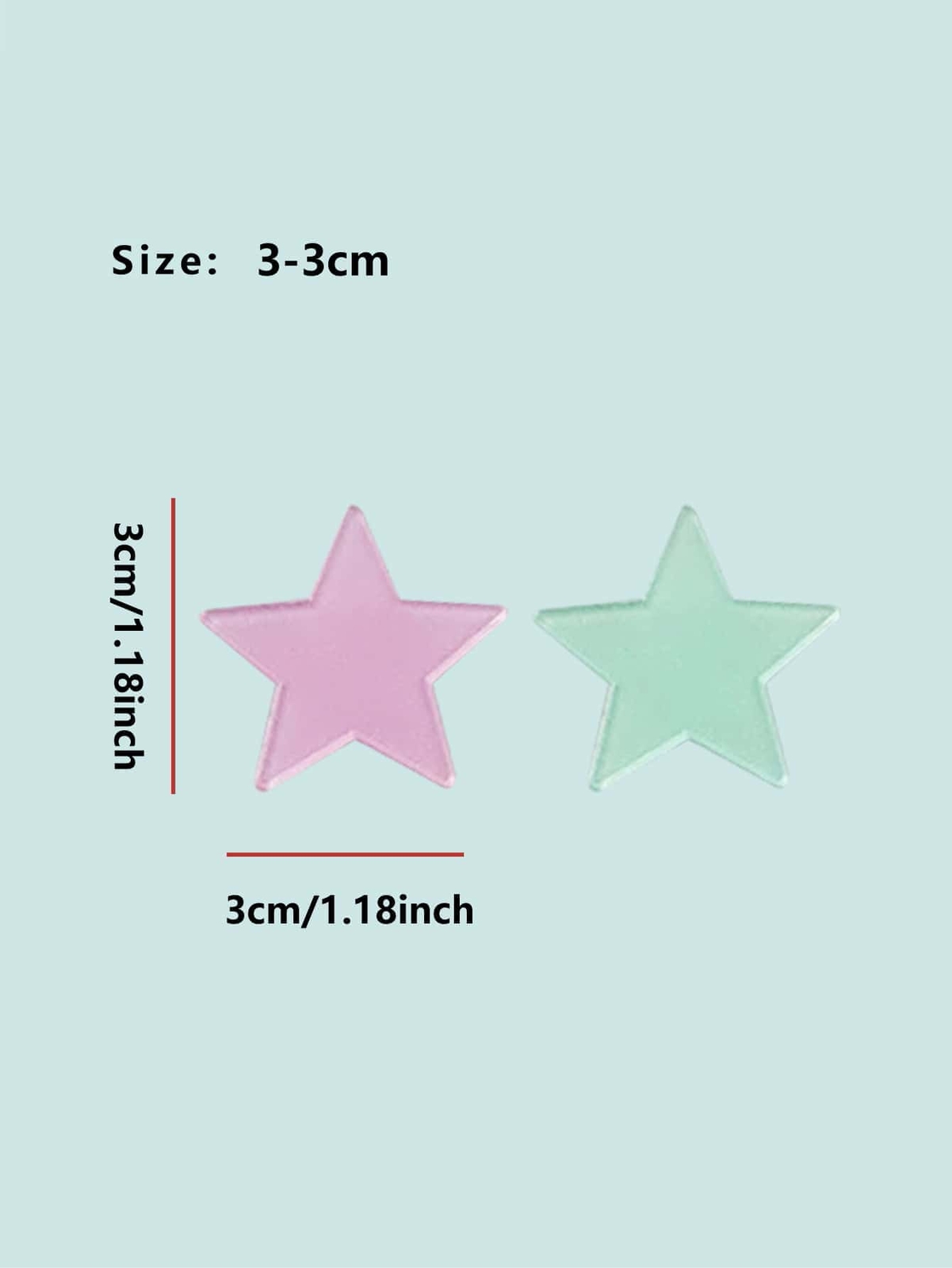 100Pcs Luminous Stars Wall Stickers Glow In The Dark Stars Stickers For Kids