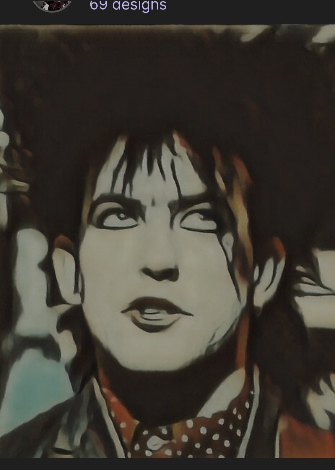 Robert Smith From The Cure NEW Small Glossy Vinyl Sticker 80s Music Gothic