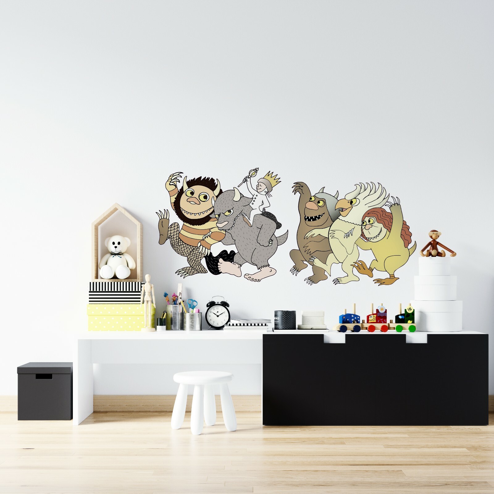 Vinyl Home Art Fantasy Film Where The Wild Things Are Characters Wall Decal 9×20