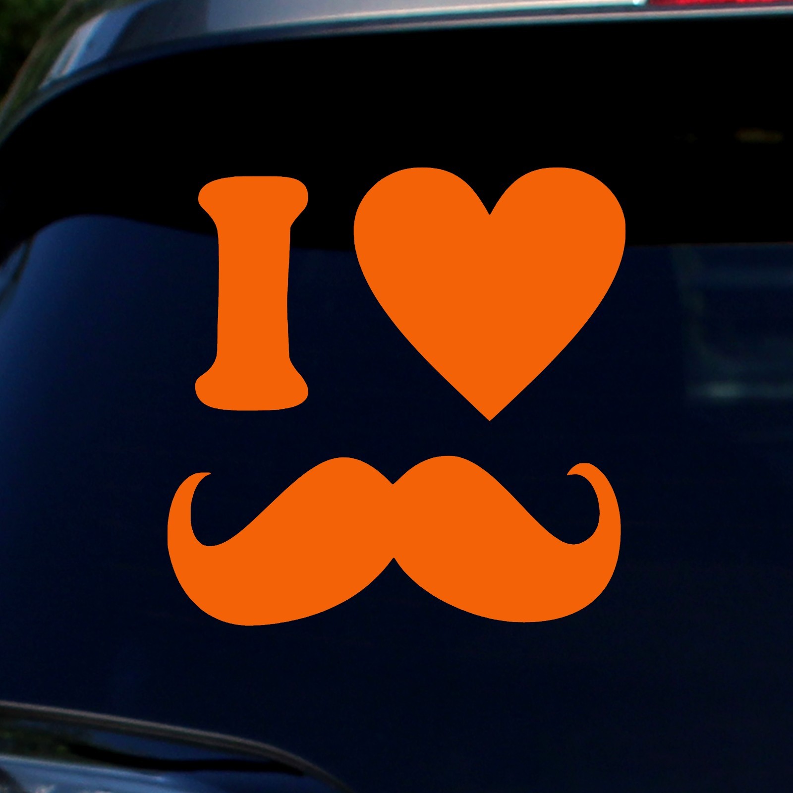 Mustache Lovers Decal I Love Mustaches Sticker