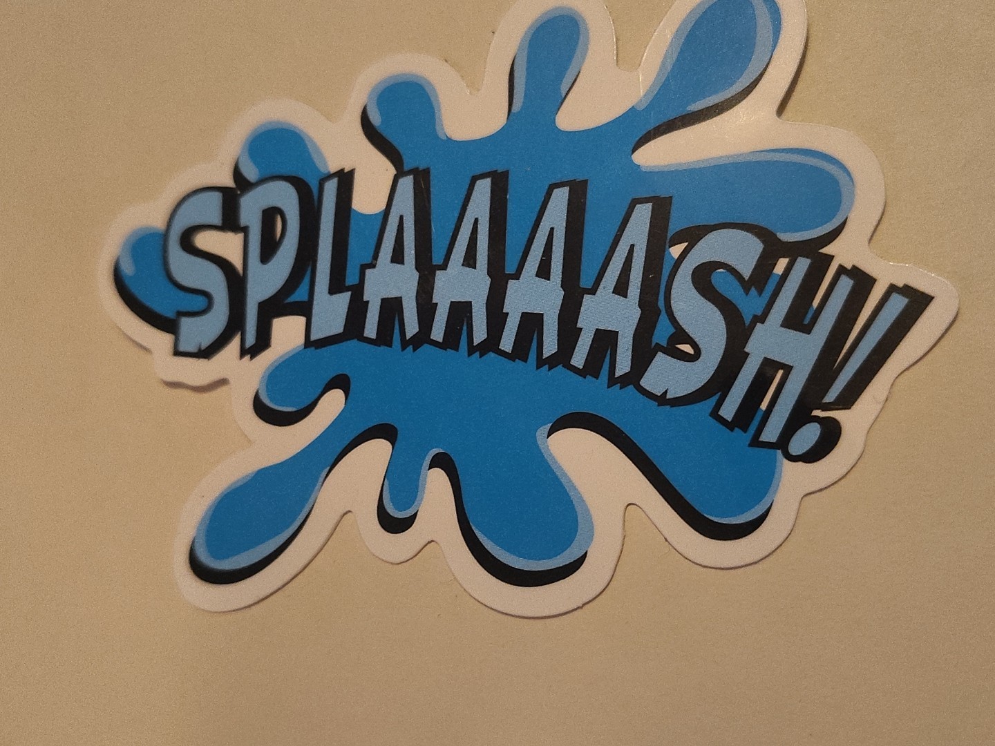 SPLAAAASH Blue Funny Skateboard Laptop Decal Sticker 3.25"