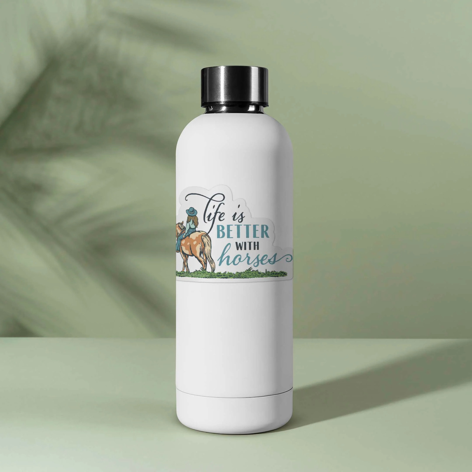 Life is Better with Horses Sticker- Cute Decal for Water Bottle or Laptop