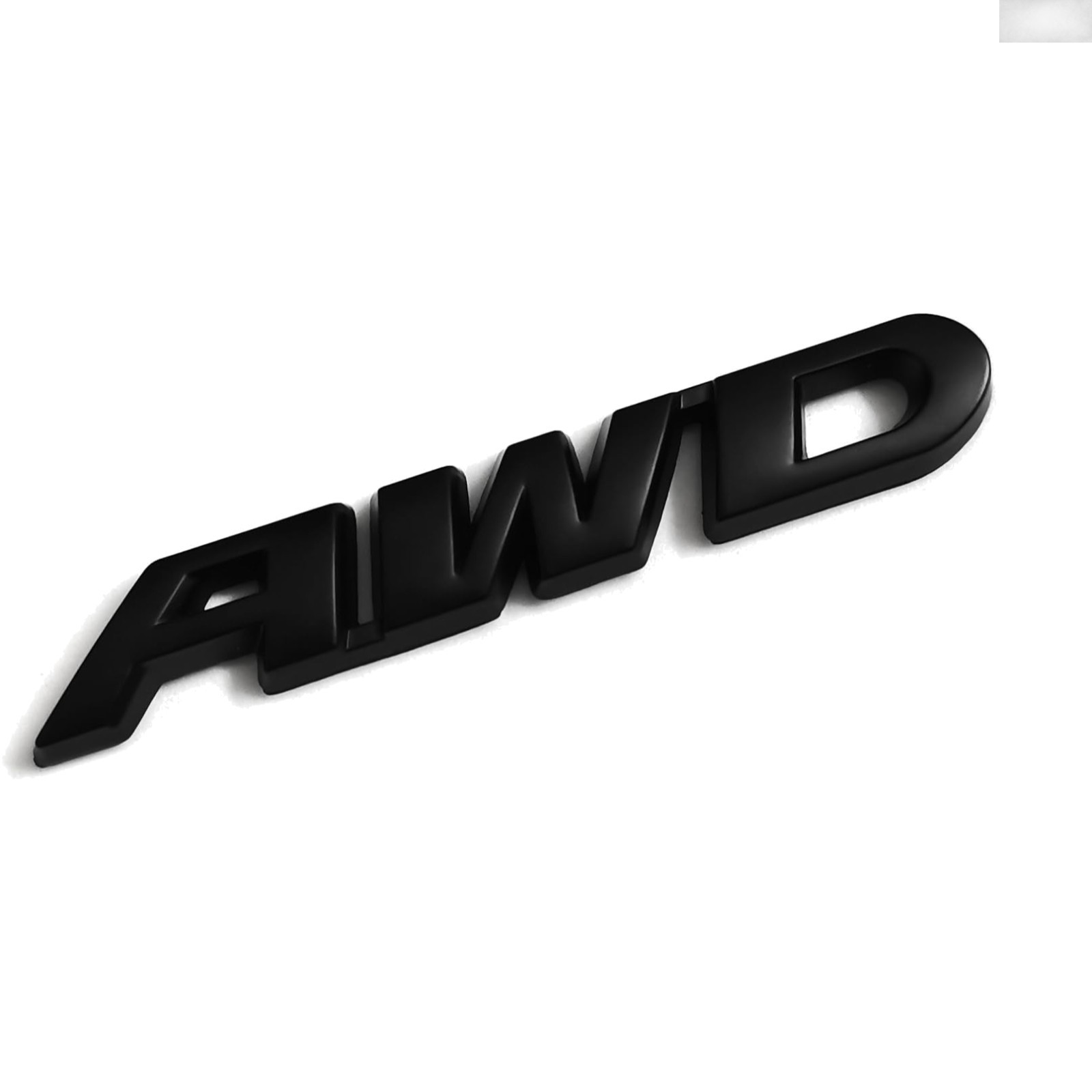 Stylish 9×1.5CM Black AWD Emblem Badge for Car Decoration & Personalization