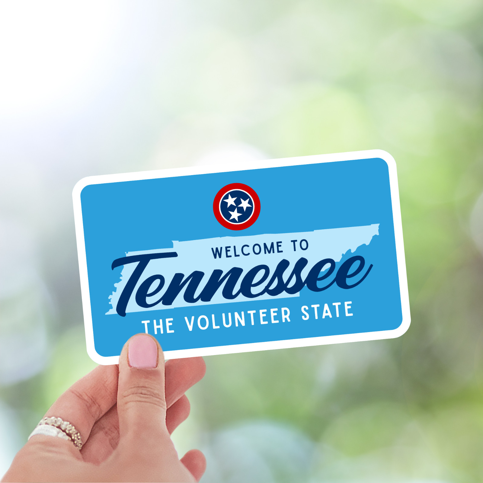 Welcome to Tennessee Sticker The Volunteer State Vinyl Waterproof Decal