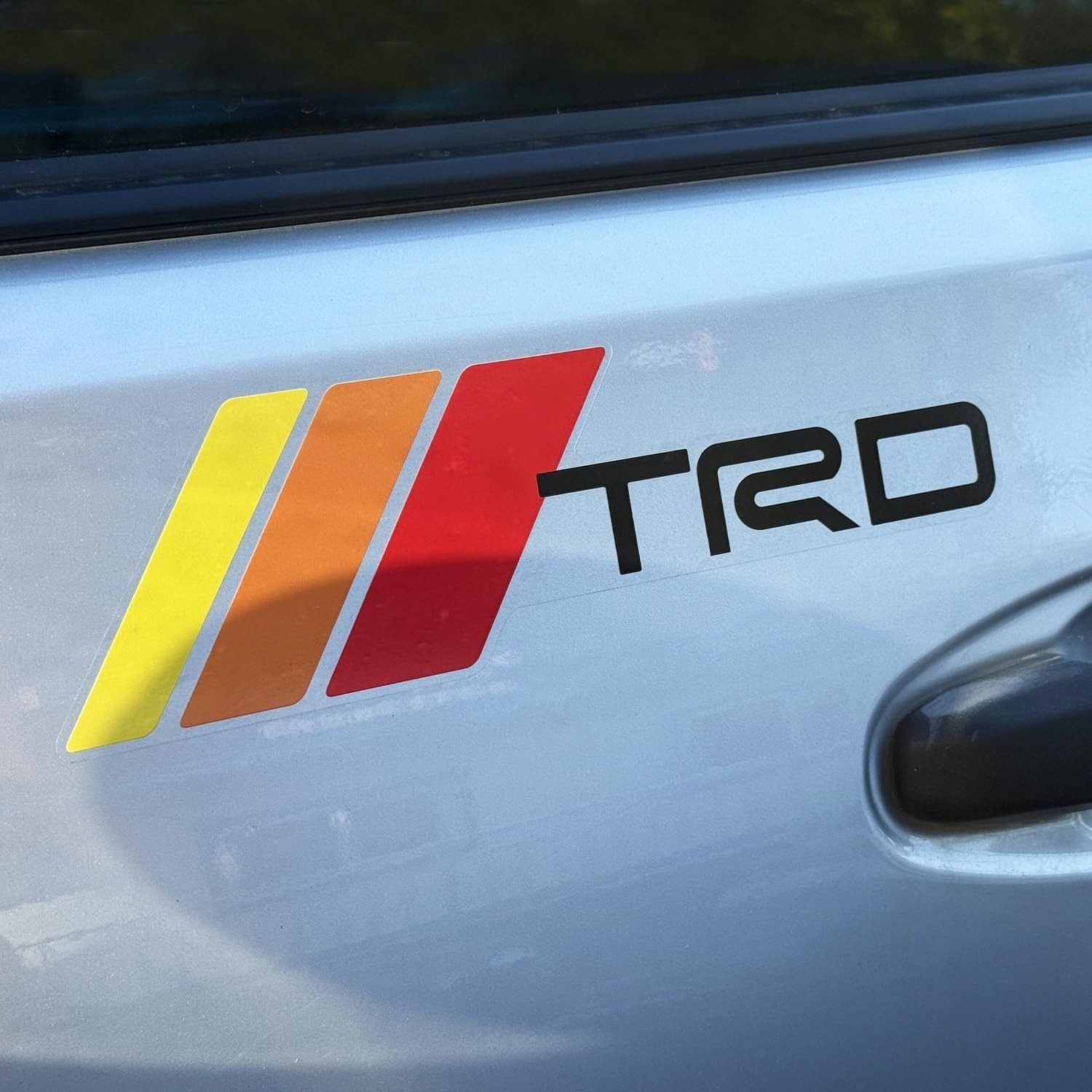 Removable TRD Decal Graphic Sticker 10inch X 3inch Tricolor Retro Vinyl Decal…