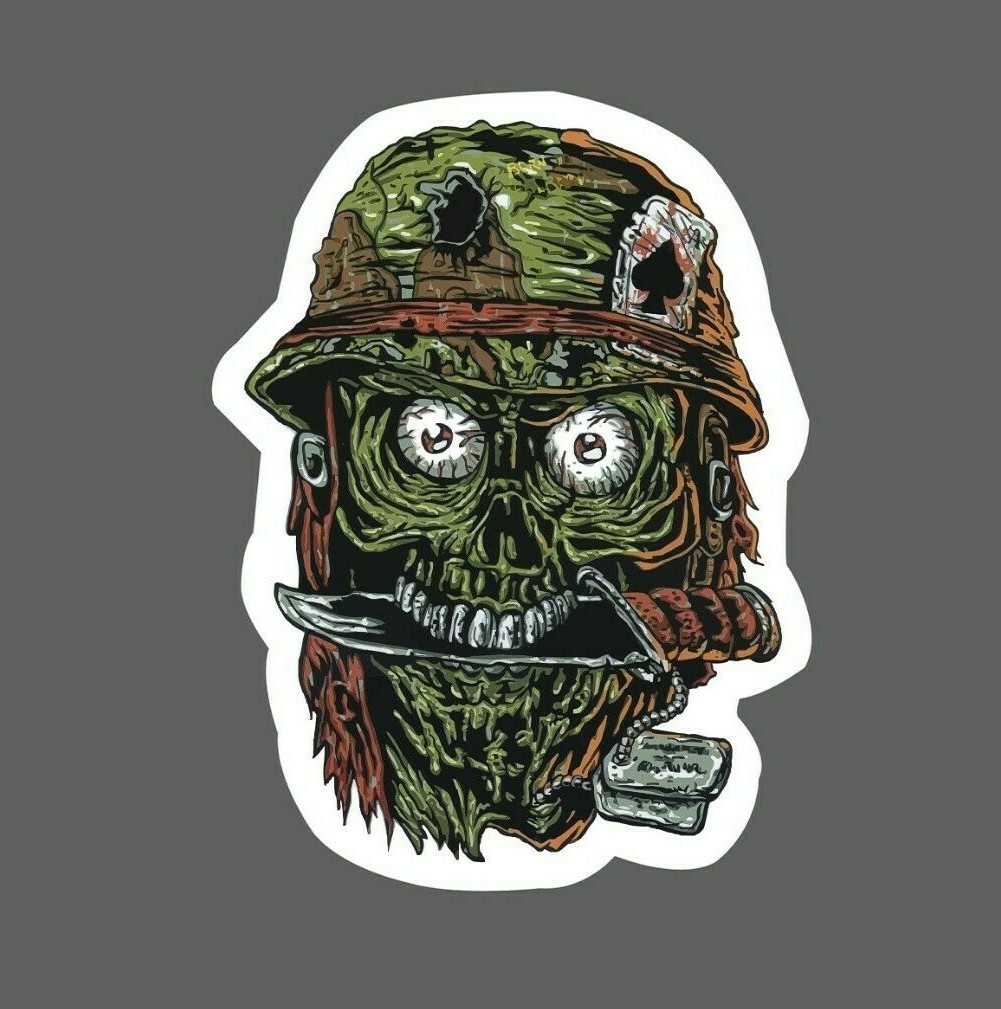 Zombie Soldier Sticker Military Waterproof – Buy Any 4 For $1.75 Each Storewide!