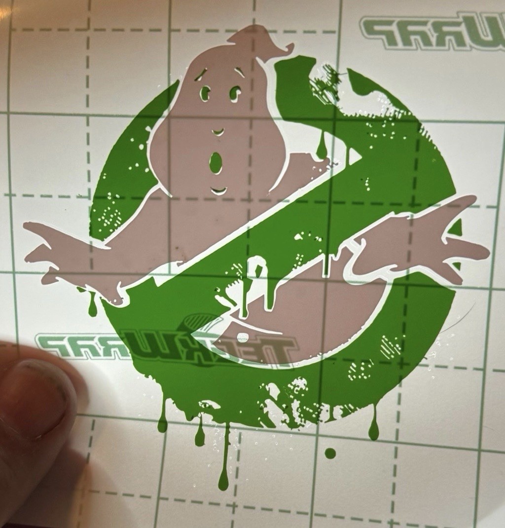 Ghostbusters slimer logo (6×6)