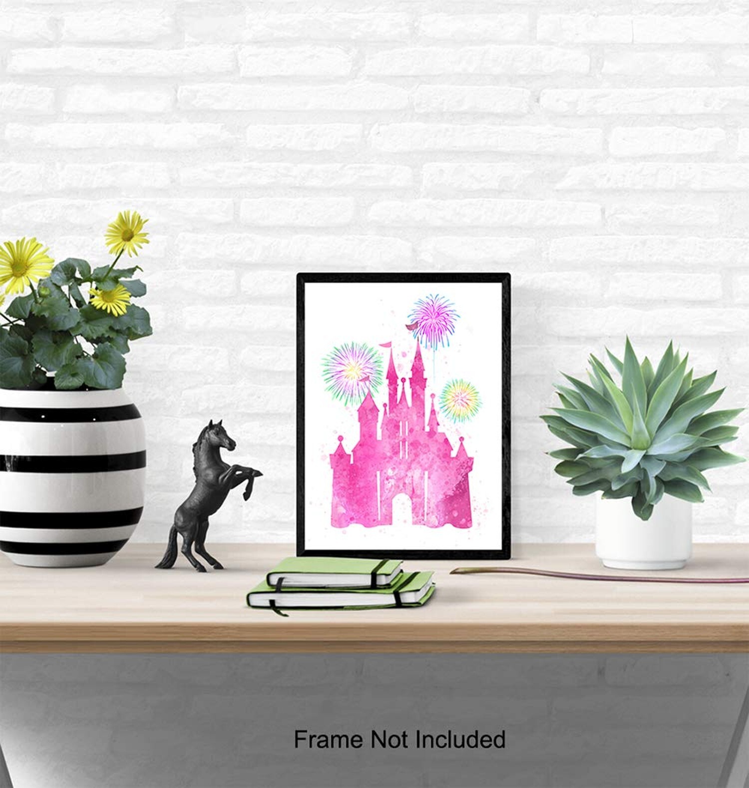 Castle Wall Art Poster print – Perfect Girl Room Decor for Kids and Women – G…