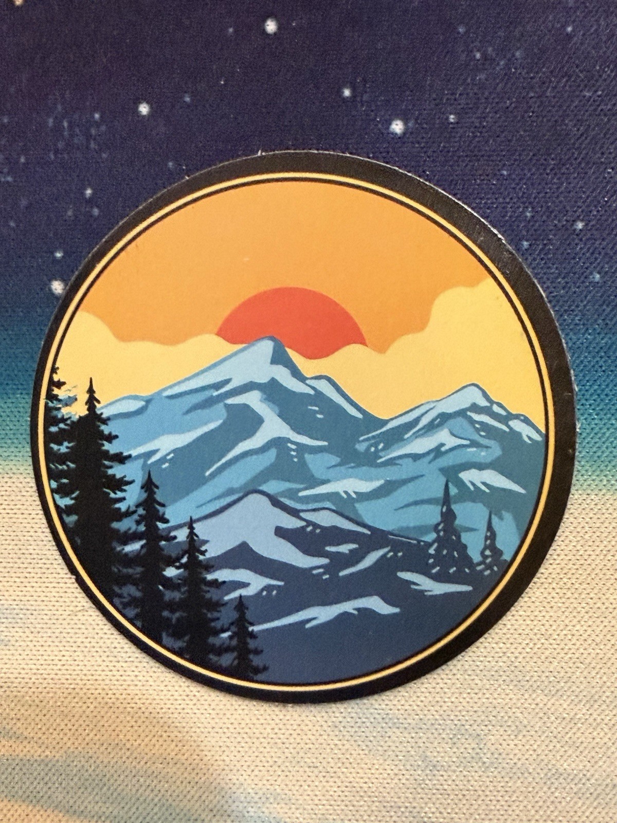 Outdoors Hiking Camping Adventure Nature Mountain Forest Trail Sticker Decal