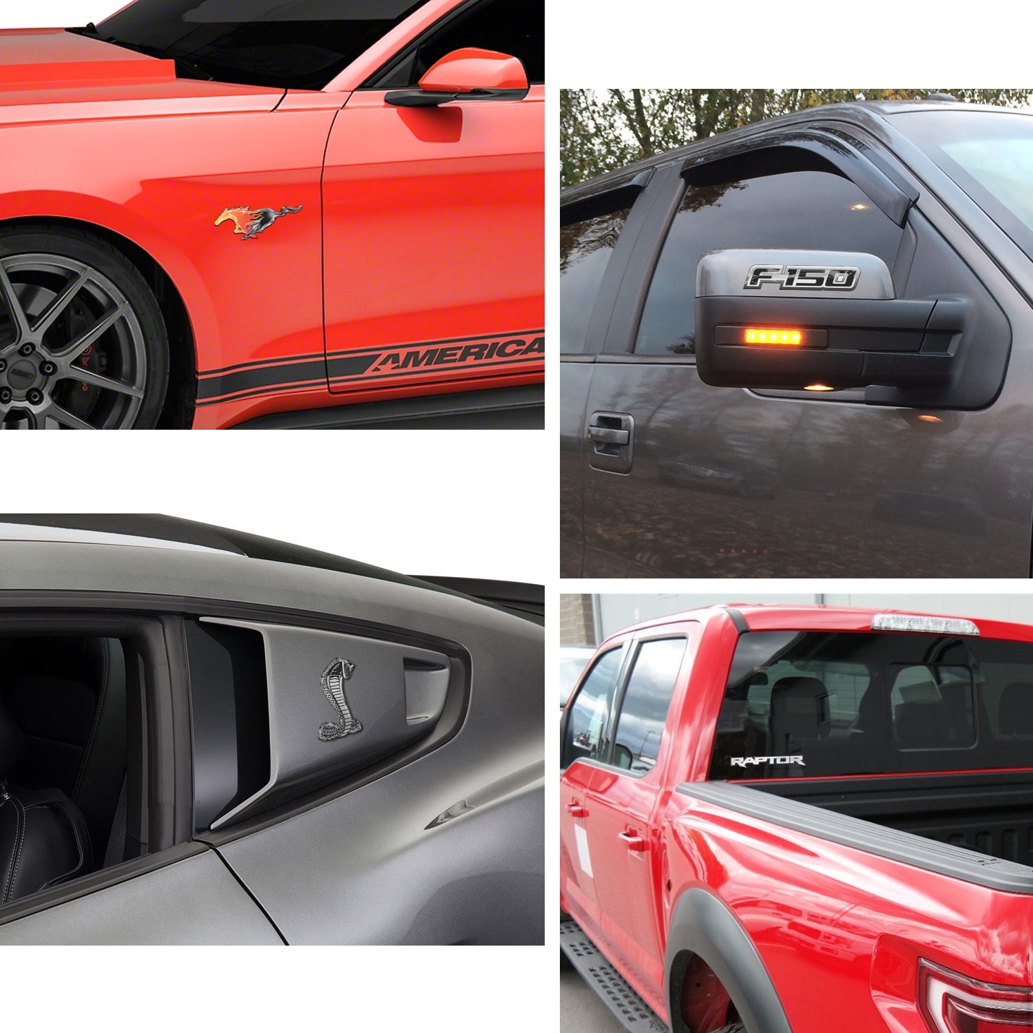 Ford Focus ST 4" Full-Color Flexible 3D Clear Dome Decal