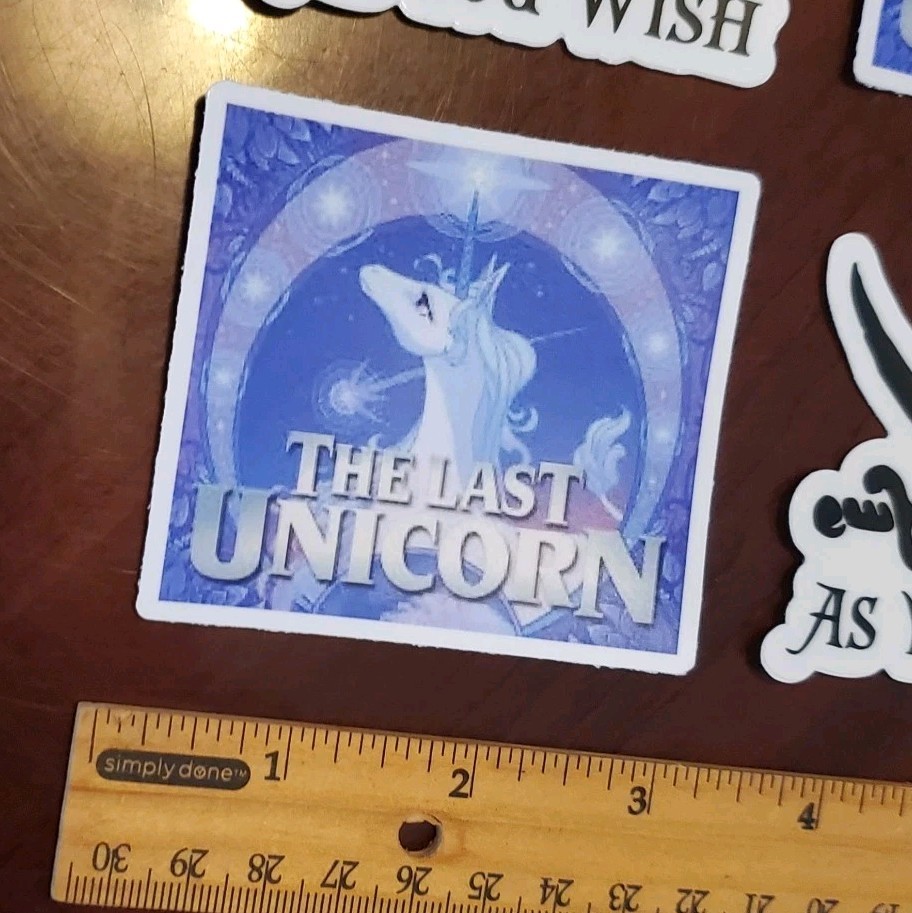 The Last Unicorn Sticker 🦄 Vintage Looking 1982 Movie 🎬