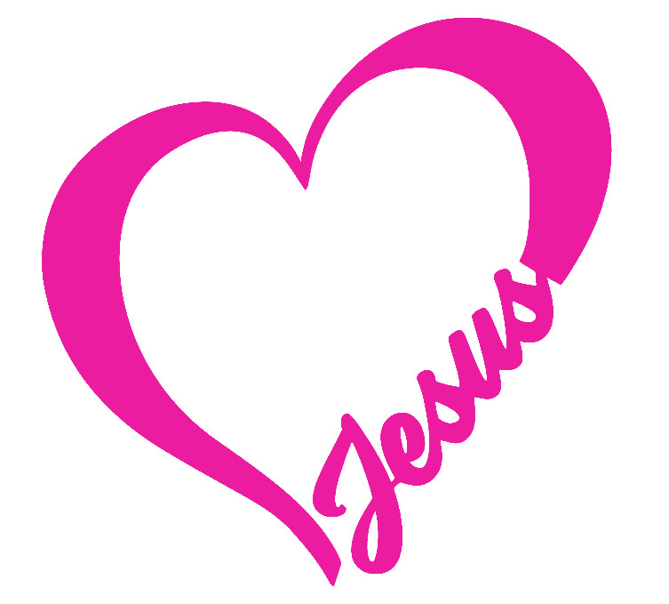 JESUS HEART, RELIGION, CHRIST, LOVE, Decal Stickers for Cars, Tablets, Laptops