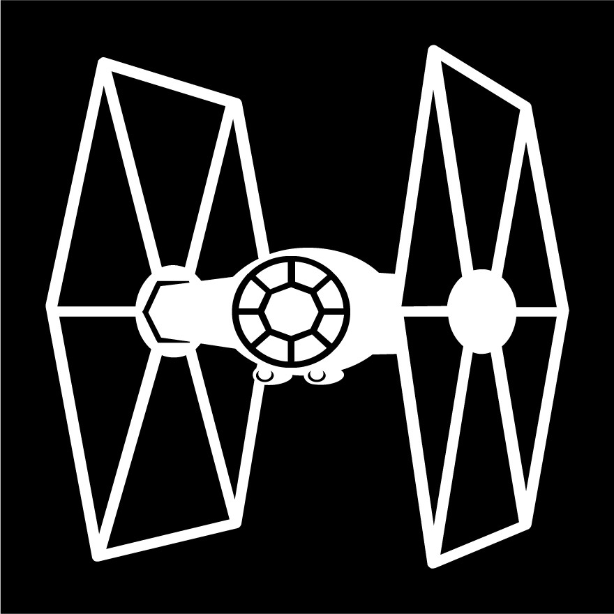 Star Wars Empire Tie Fighter Die Cut Vinyl Multiple Colors Decal Made USA