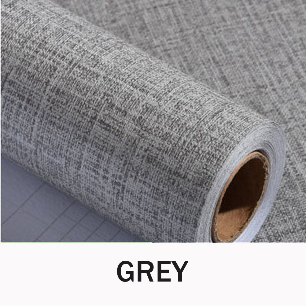 Effortless Decoration with Fade Resistant Pure Colour Linen Wall Decor Sticker