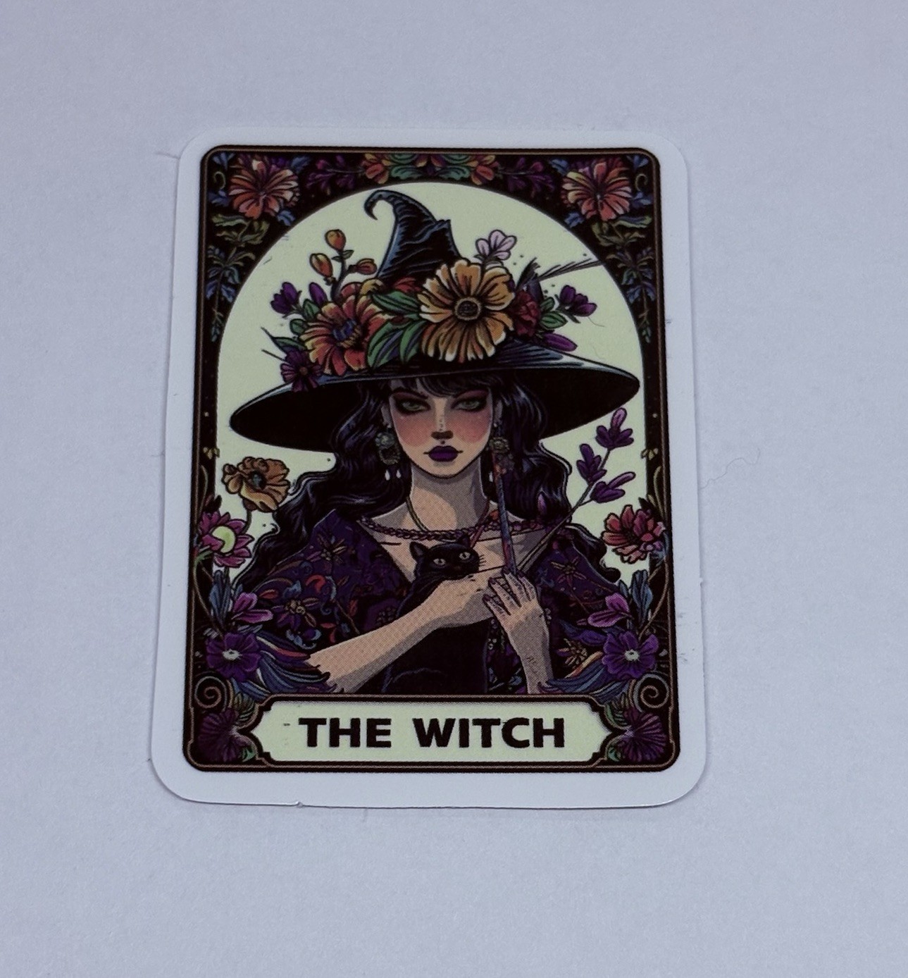 “The Witch” Tarot Sticker Decal Flowers Humor Gothic Art Vinyl Journal Tc9