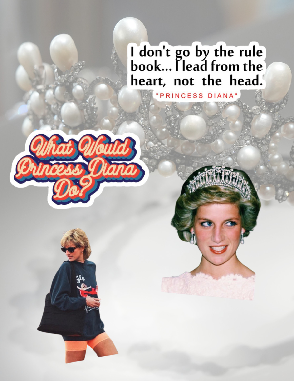 Princess Diana 4pc Sticker Pack