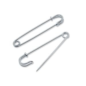 62-65 Skirt/Kilt Pins, Nickel Finish, 3-Inch (2-Count)