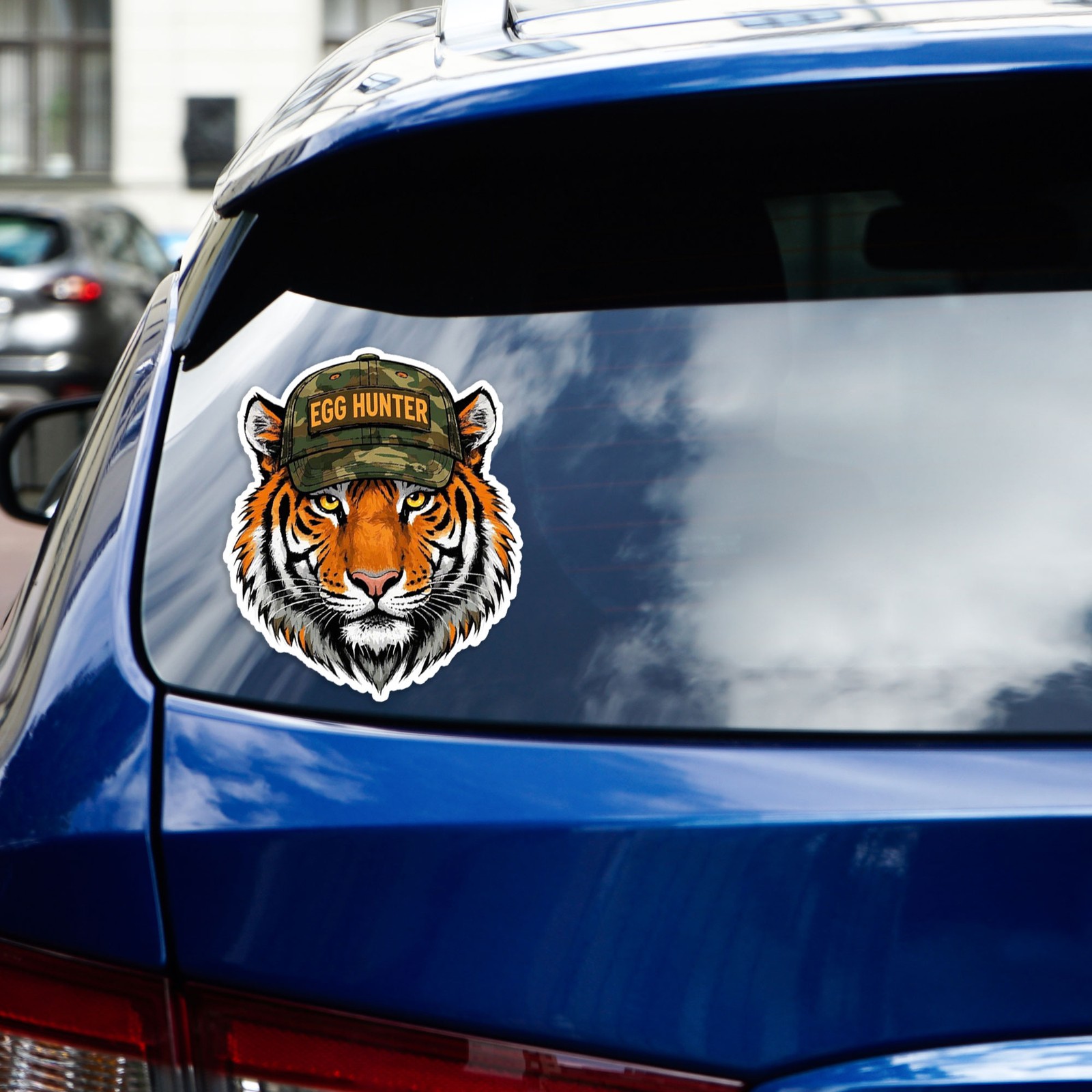 Tiger Head Portrait – Vinyl Decal Sticker – Car Window Laptop – #1654