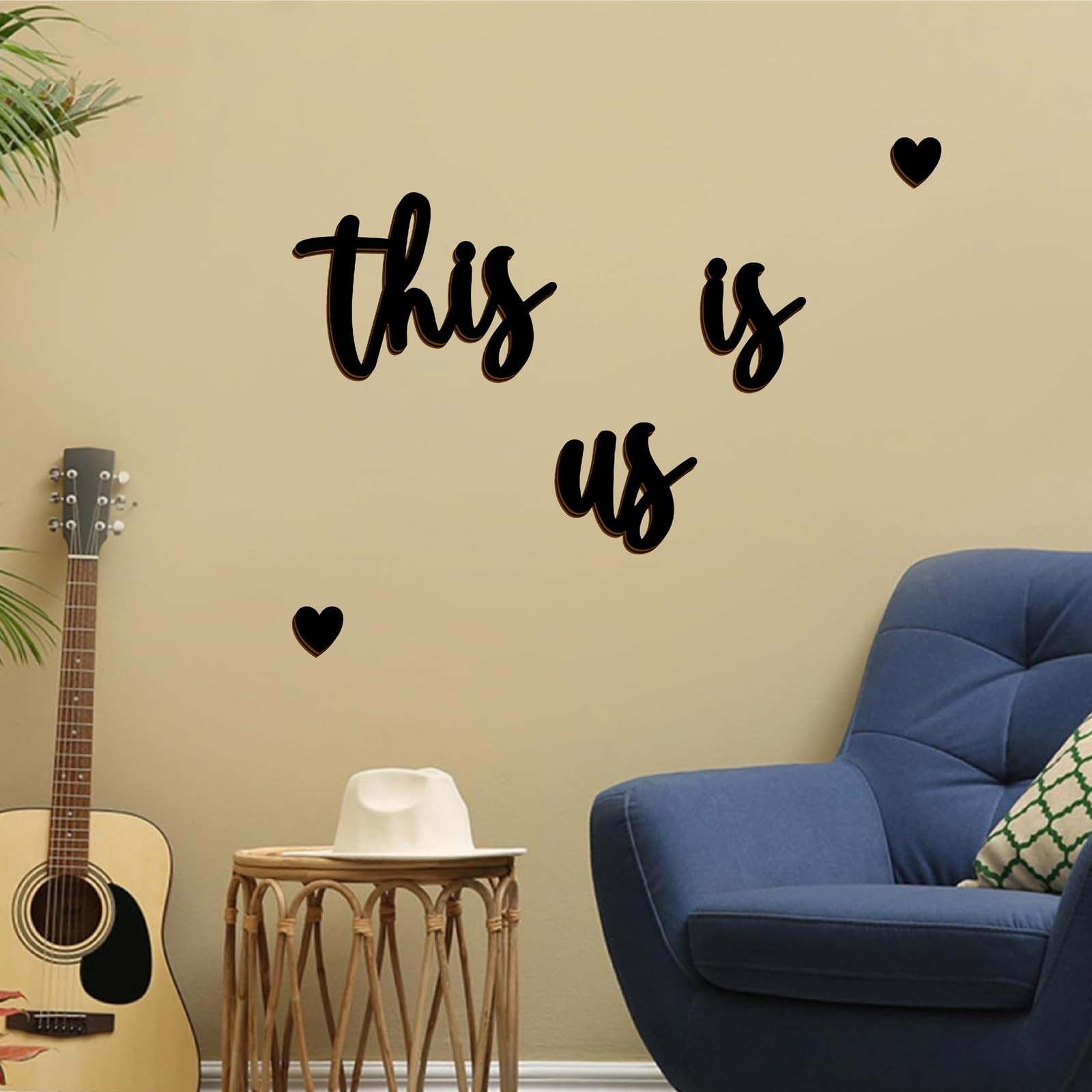 This Is Us Wood Wall Art Family Quote Sign Wood Words Home Plaque Wall Decor …