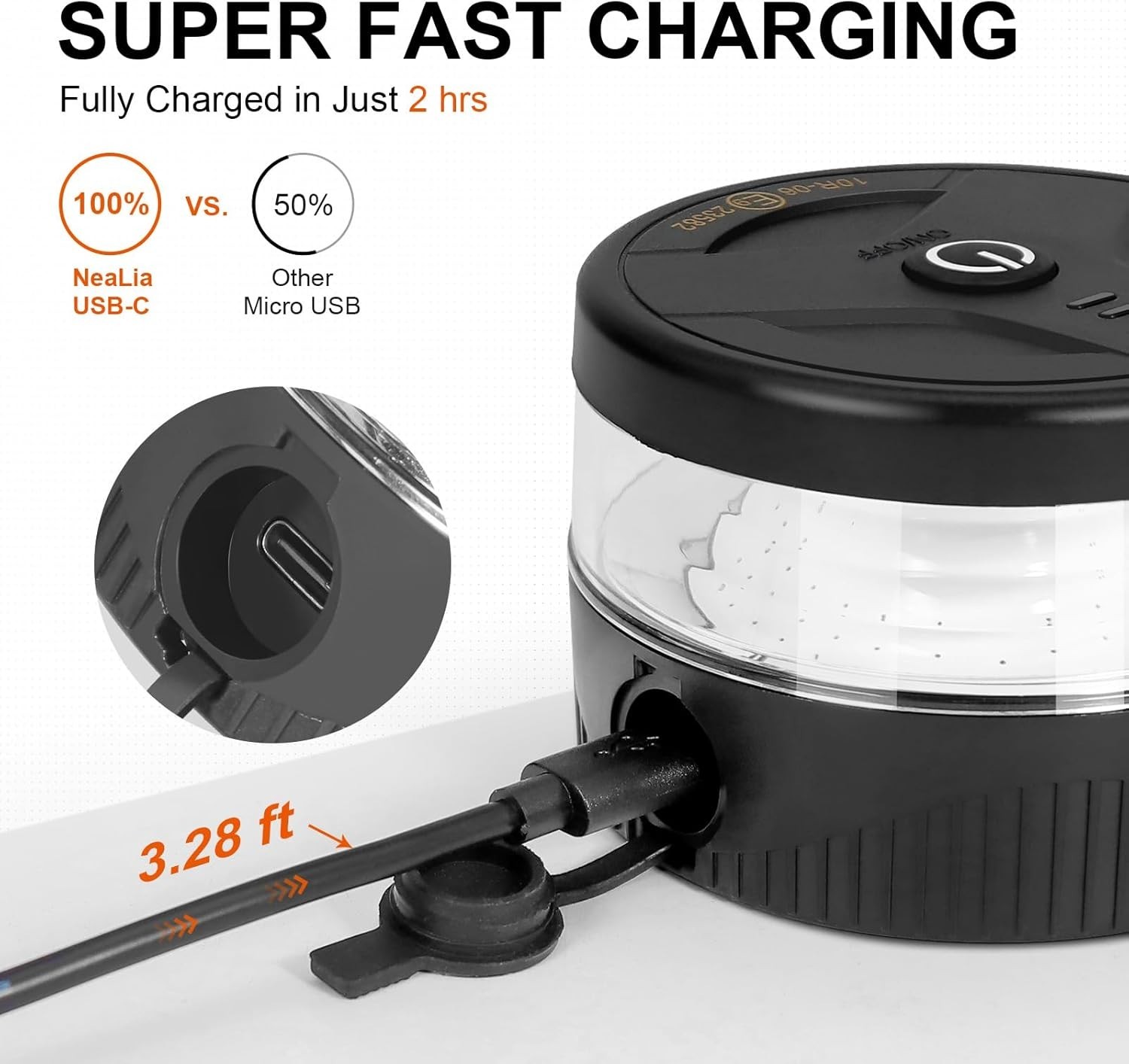 Magnetic Wireless Beacon Light, USB-C Rechargeable LED Strobe Lights for Trucks,