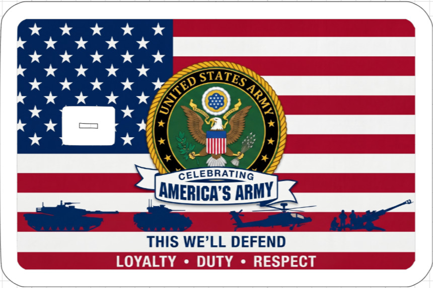 Military Veteran Credit Debit ATM Card Skin Sticker Army Marines Airforce Navy