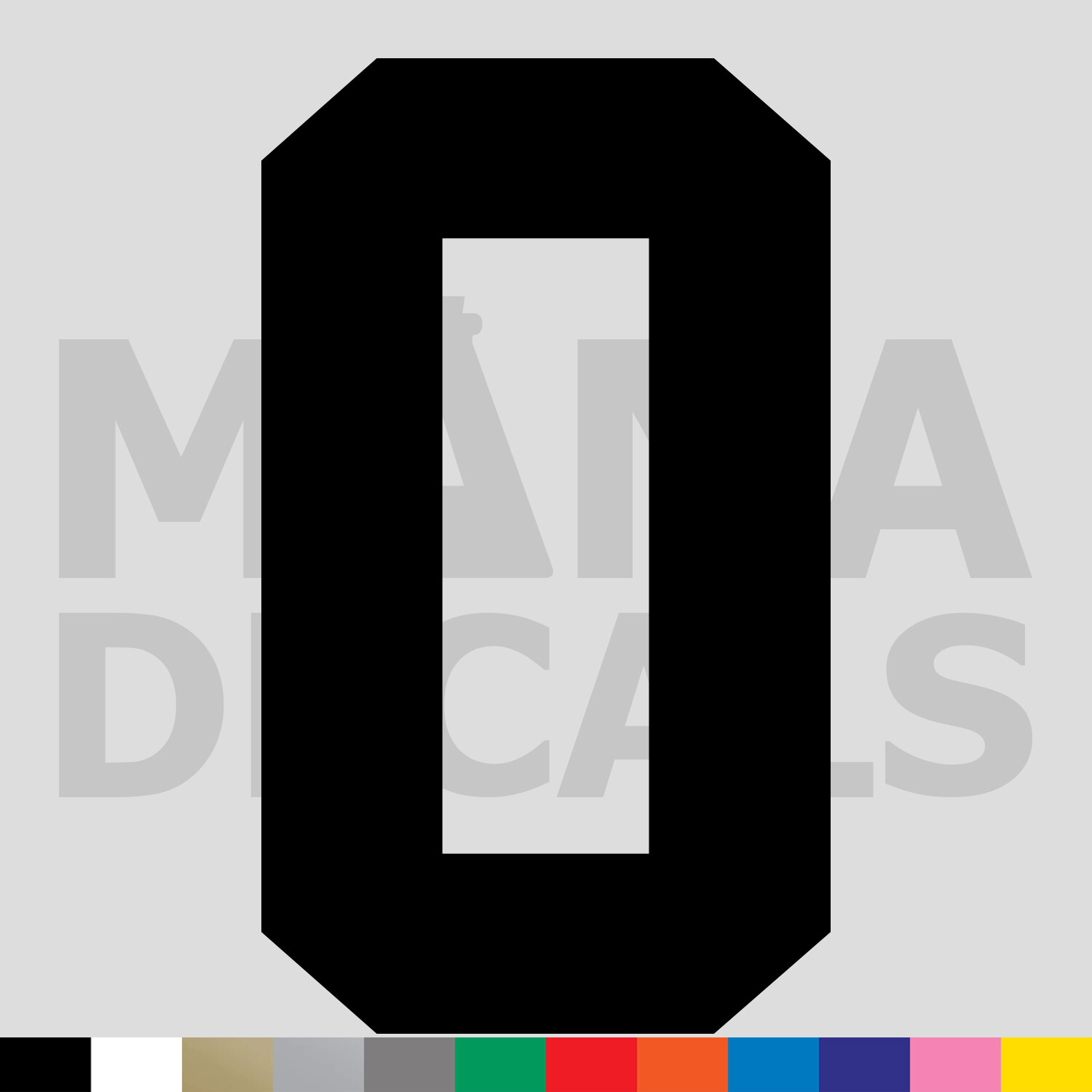 Jersey Letter O Vinyl Die Cut Decal Sticker – Sport Athlete Alphabet Text