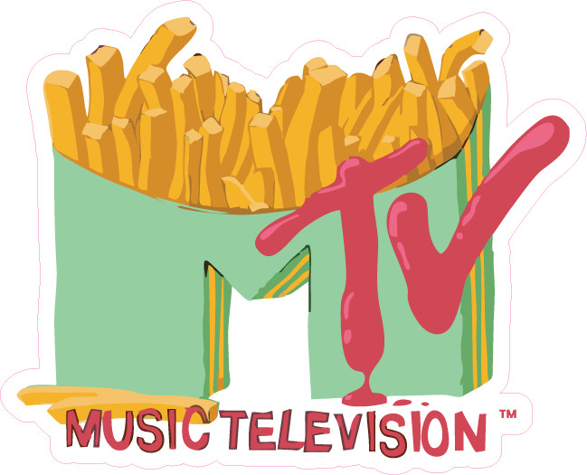 MTV Logo Vinyl Sticker – Waterproof, UV-Resistant – Multiple Sizes Available