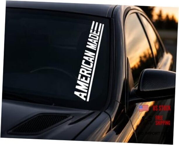 American Made USA Car Sticker Decal, Truck, Windshield Banner Sticker, 22 x 4