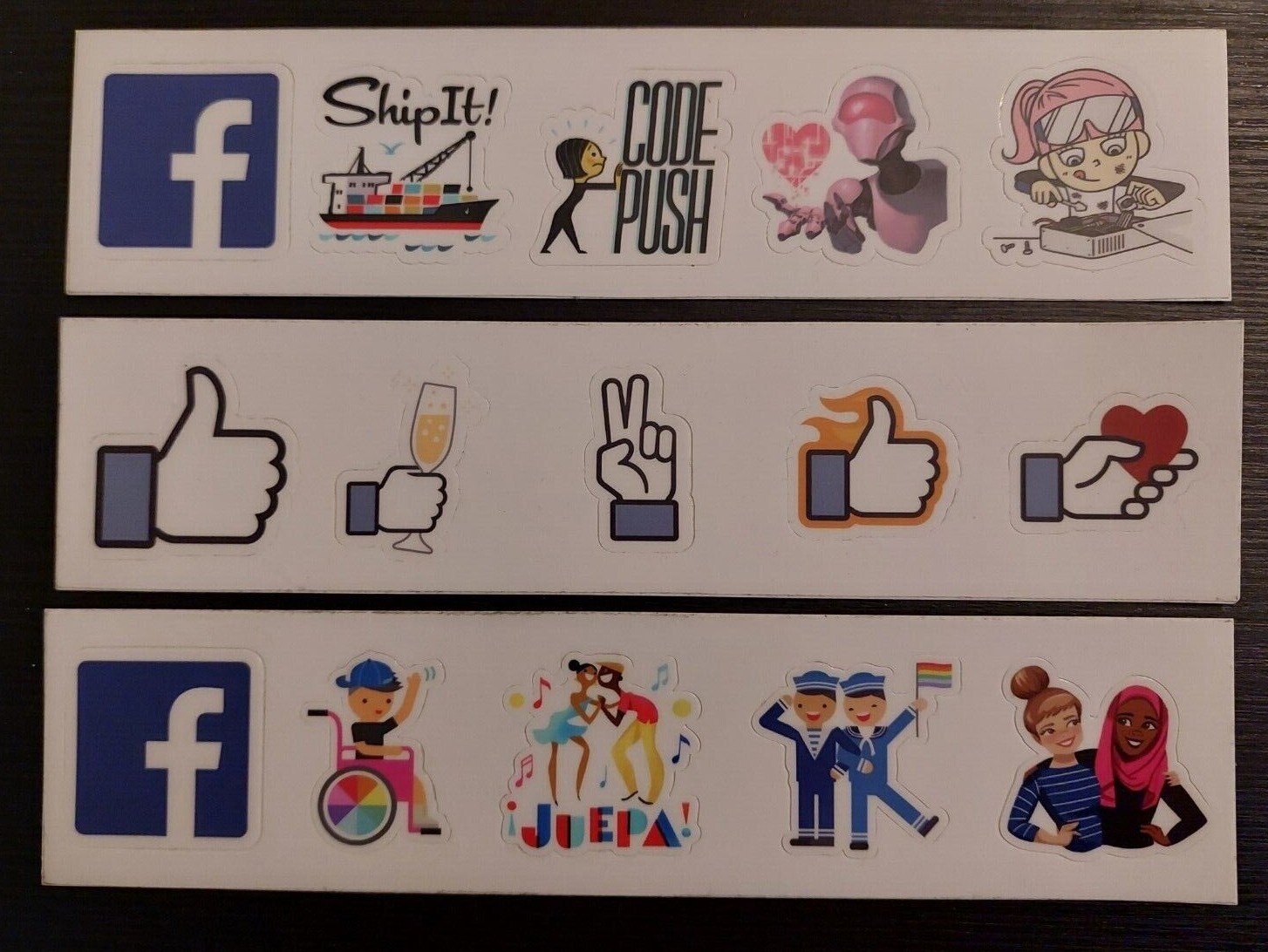 Meta Facebook Instagram WhatsApp Logo Sticker Sheet LGBTQ Hacker Lot Vinyl Promo