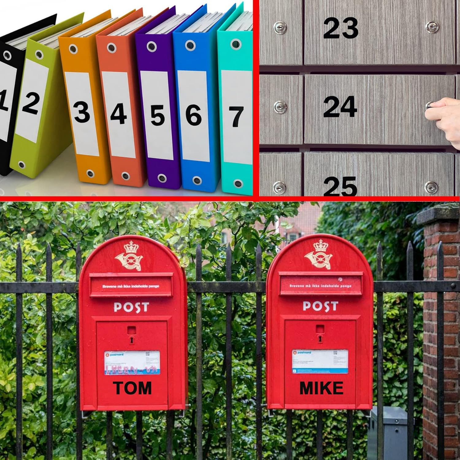 1 Inch Number and Letter Stickers, Water Resistant Vinyl Adhesive Alphabet Decal