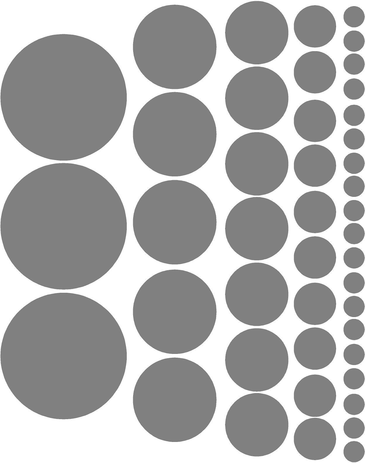 POLKA DOTS circles choose your color 44 multiple sizes girls room wall decals