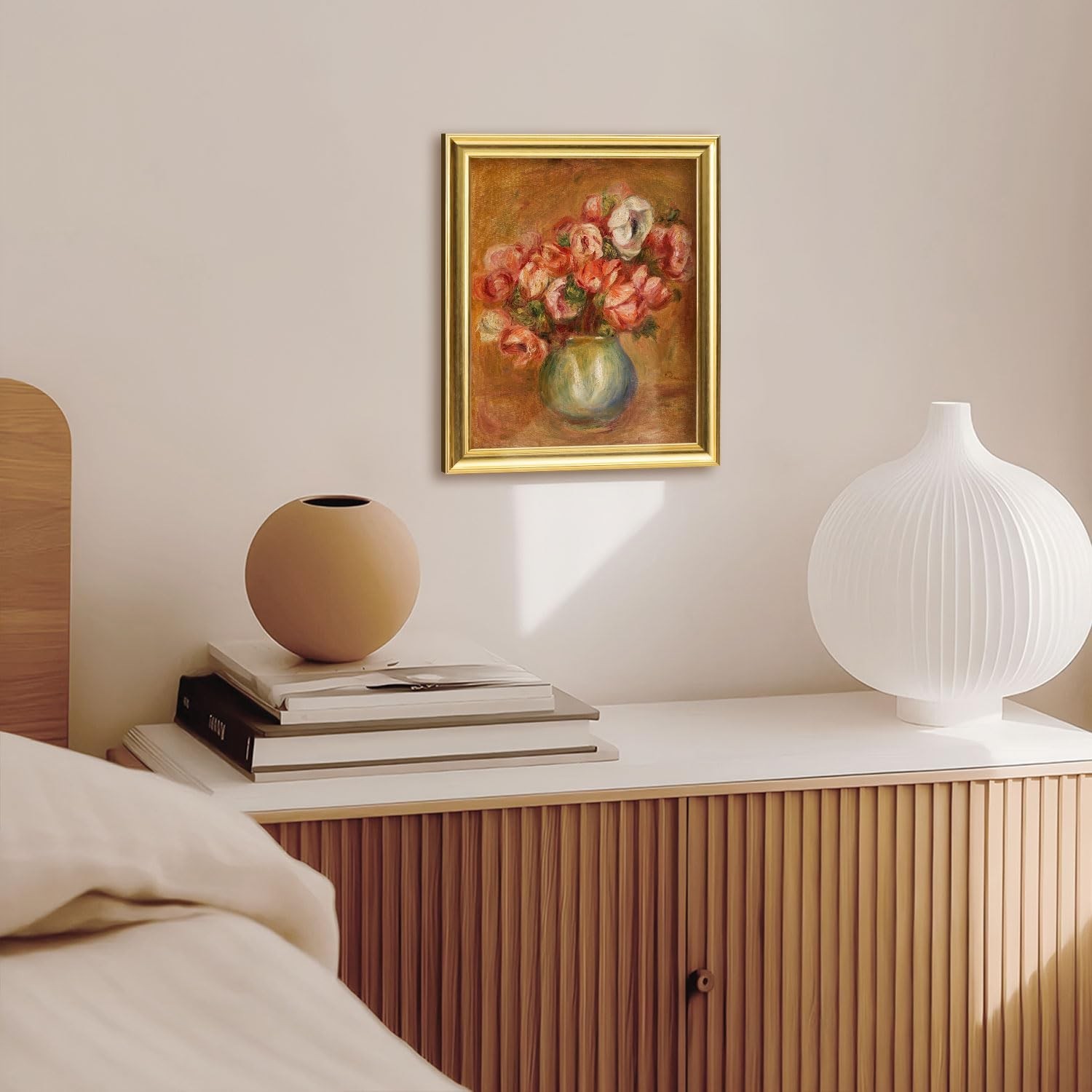 Gold Framed Eclectic Canvas Wall Art Decor, Wall Prints for Bedroom Bathroom …