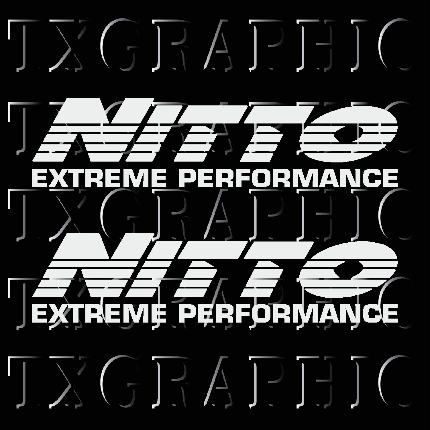 NITTO Tires Vinyl Sticker Extreme Performance Decal Racing Offroad (Pair)