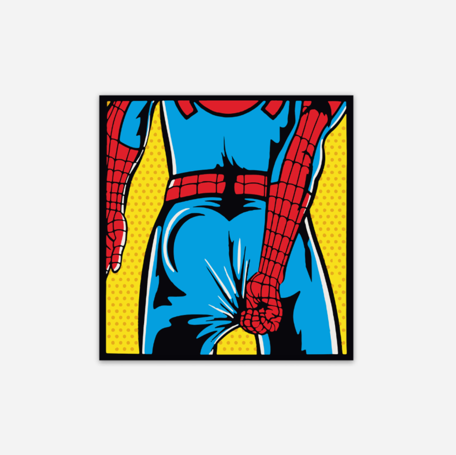 3" Spiderman Sticker Wedgie Marvel Matte Finish Avengers
