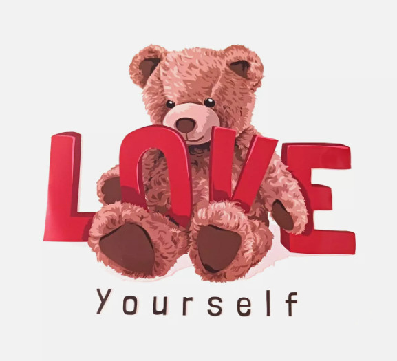 Love Bear Sublimations Iron Stickers For T-shirt Hoodies Jackets (3 Pack)