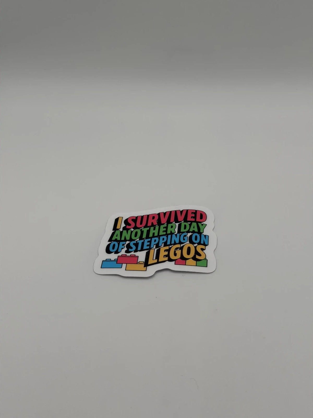 Funny Lego Stepping Sticker Waterproof Vinyl Laptop Water Bottle Decal