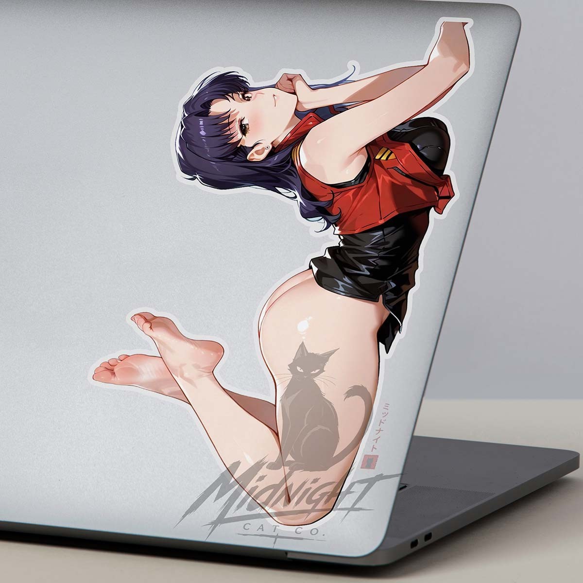Misato Katsuragi Waifu 6" Sticker Anime Manga Cute Laptop Skateboard Car
