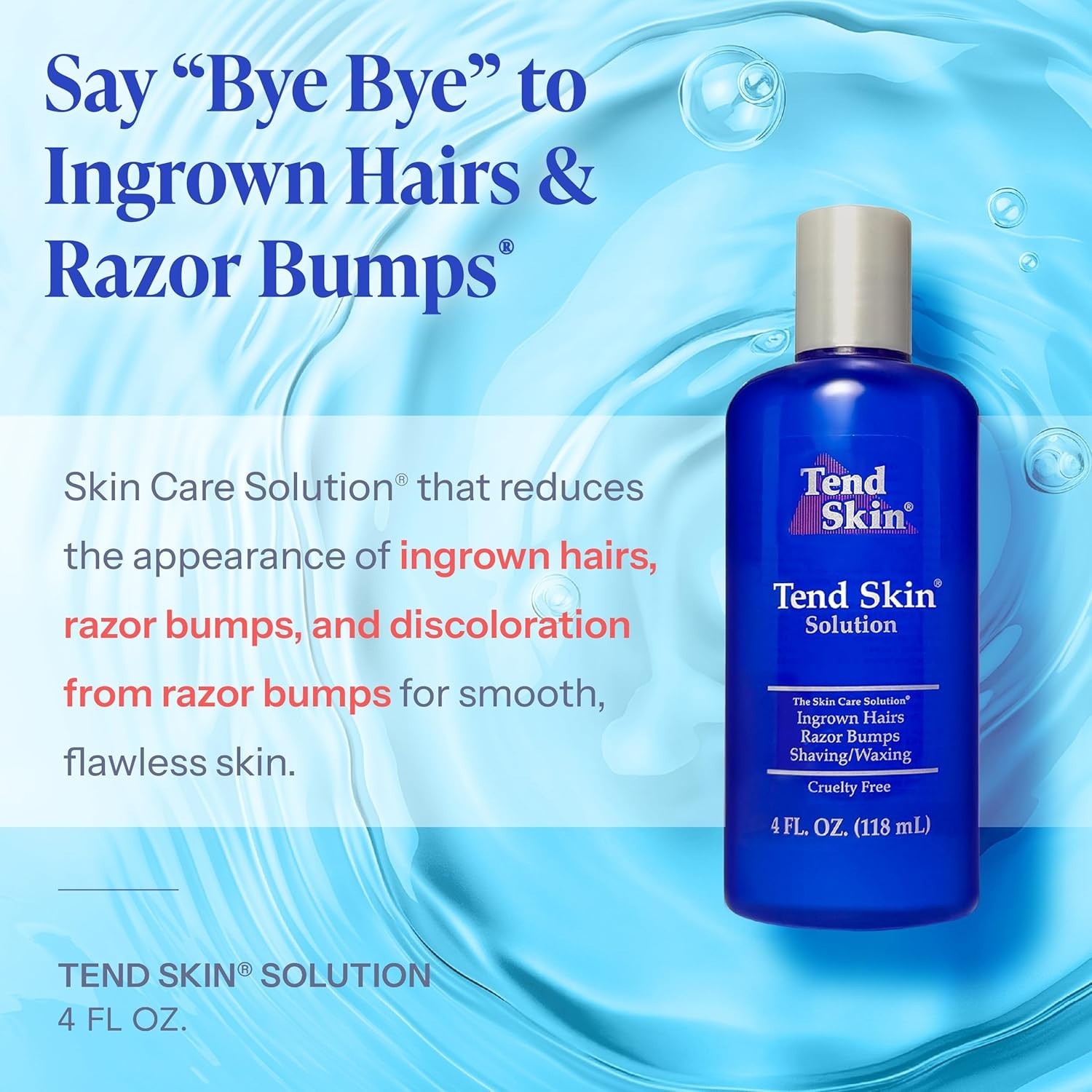 Solution for Unsightly Razor Bumps, Ingrown Hair and Razor Burns, Post Shaving a